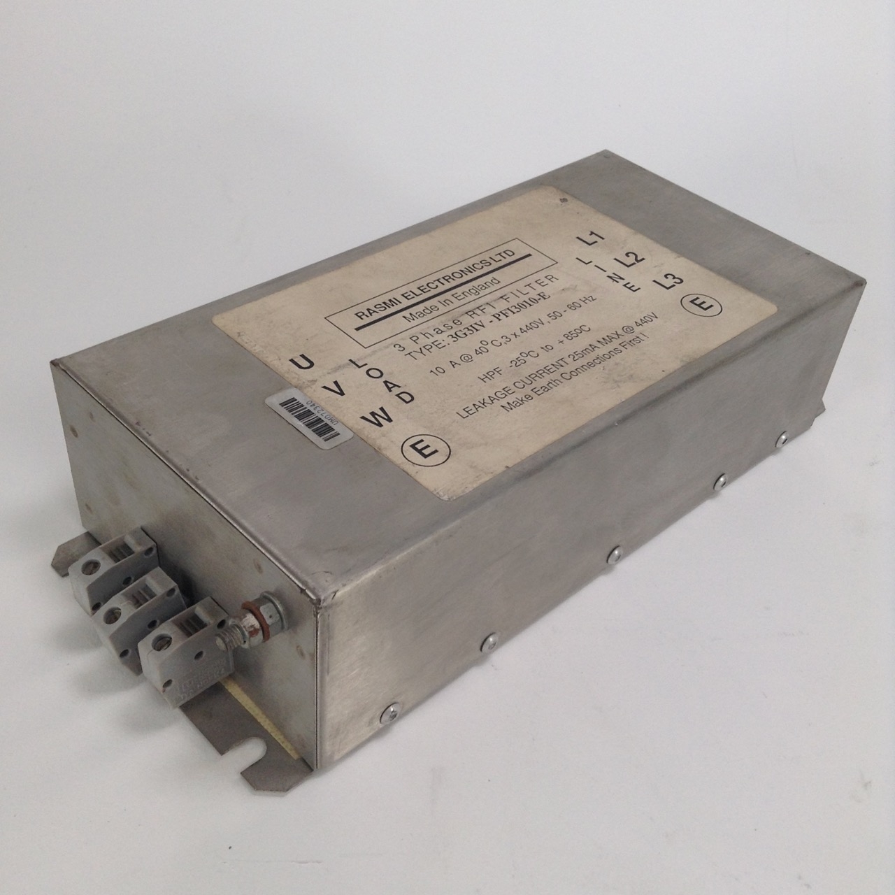 Rasmi 3G3IV-PFI3010-E 3 phase RFI filter 10A Used UMP