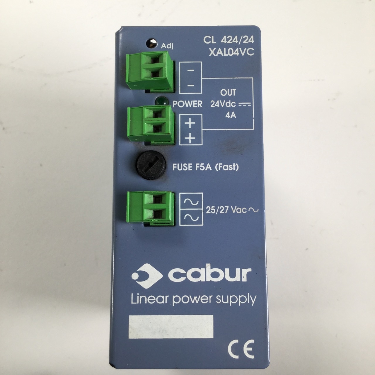 Cabur CL 424/24 XAL04VC Linear power supply  24Vdc 4A CL424/24XAL04VC Used UMP