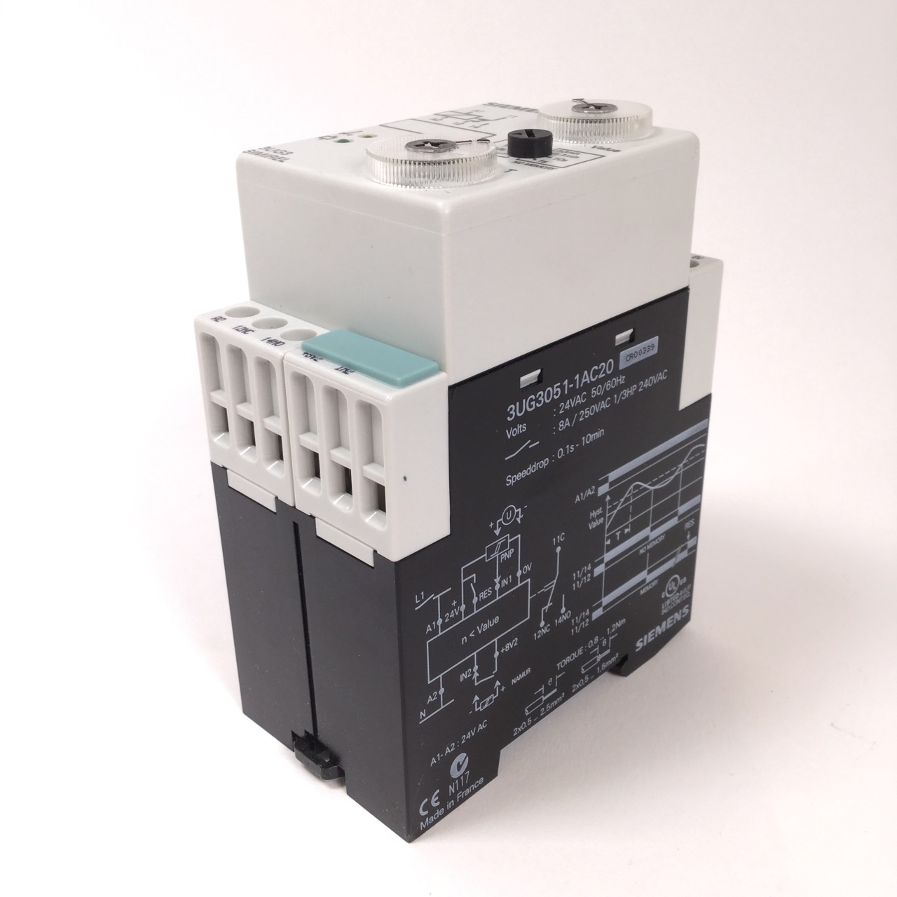 Siemens 3UG3051-1AC20 Underspeed control relay relais New NFP