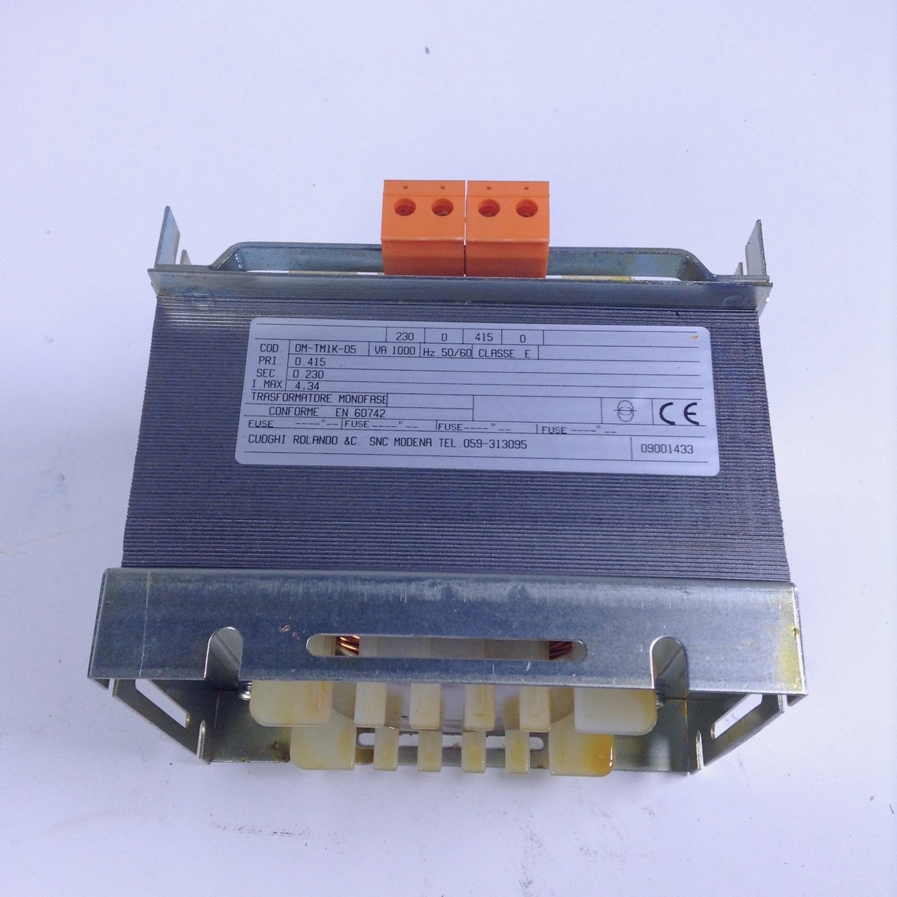 Cuoghi Rolando 0M-TM1K-05 Single phase transformer monofase NMP