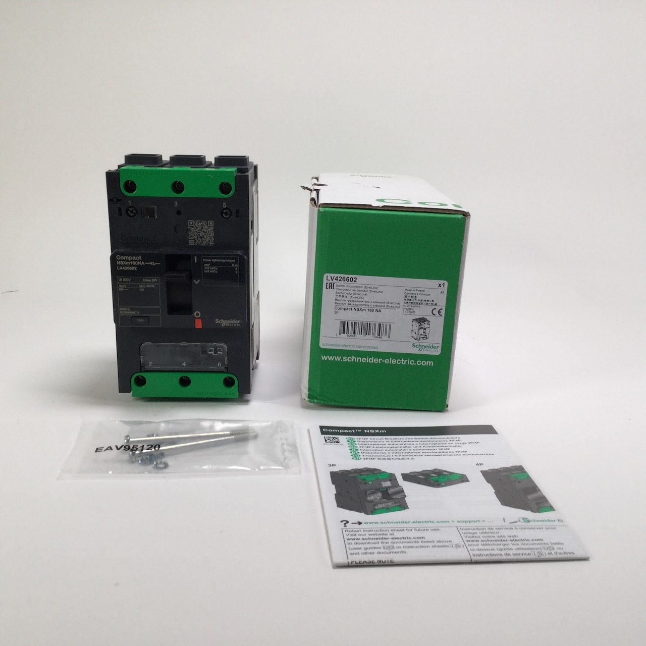 Schneider Electric LV426602 Compact NSXm switch disconnector Everlink New NFP