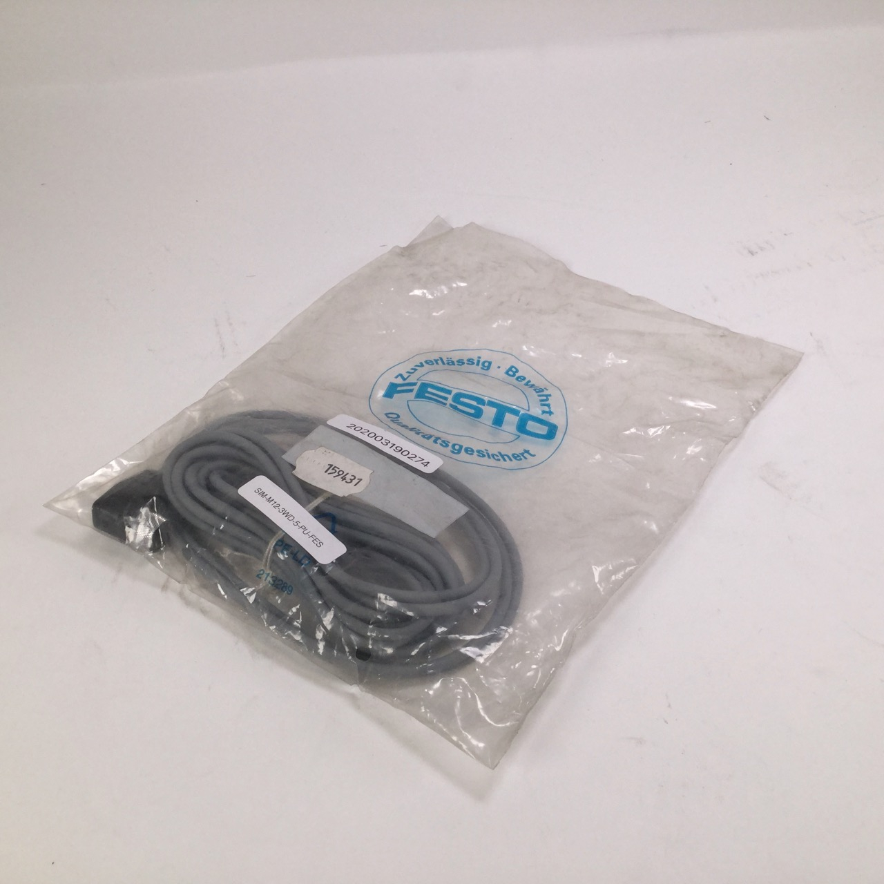 Festo SIM-M12-3WD-5-PU Connection cable New NFP Sealed