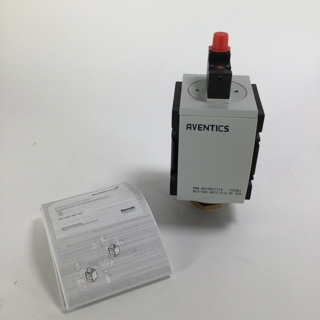 Aventics R415011113 2/2 Directioinal Valve Ventil AS3-SOV-G012-2/2 New NFP
