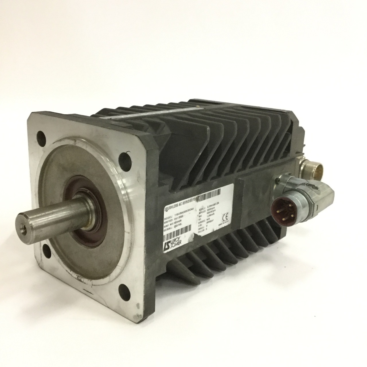 Leroy Somer 115UMA300CBCAA Brushless AC Servomotor Used UMP