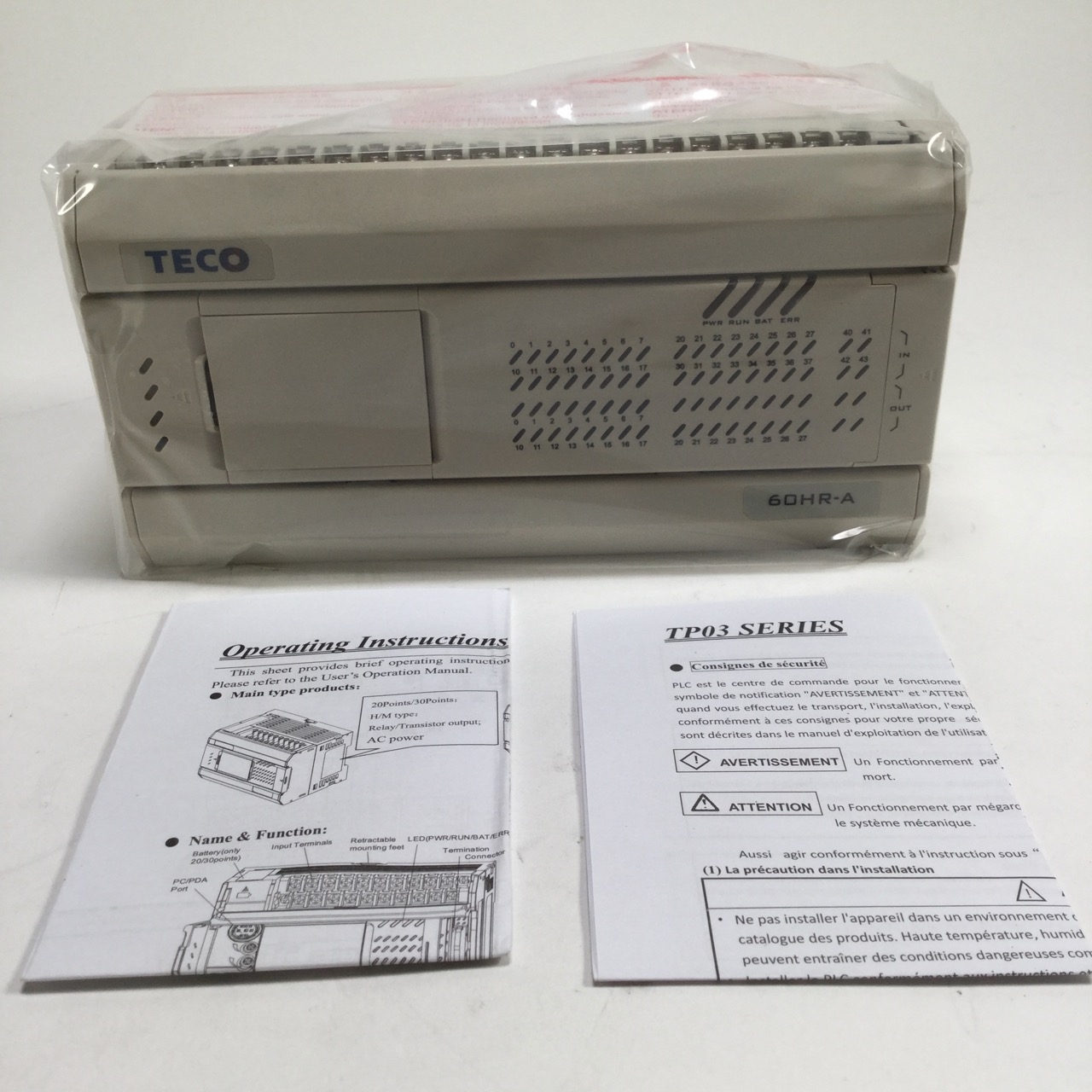 Teco TP03-60HR-A Programmable logic controller PLC 60HR-A New NFP