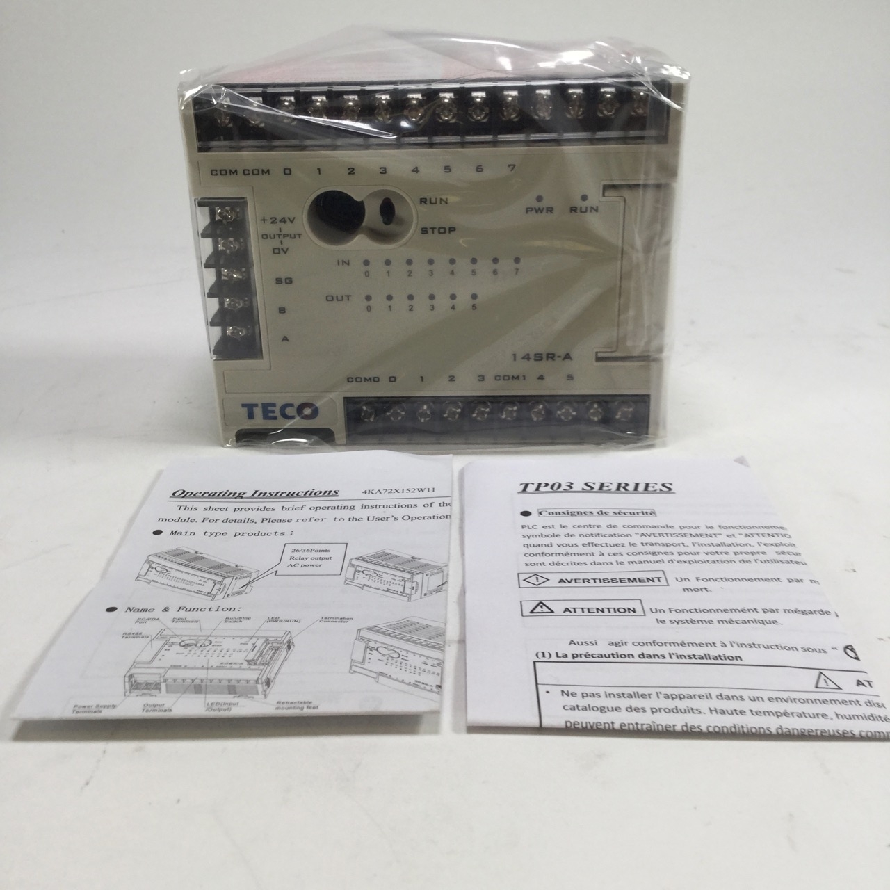 Teco TP03-14SR-A Programmable logic controller PLC TP03 14SR A New NFP