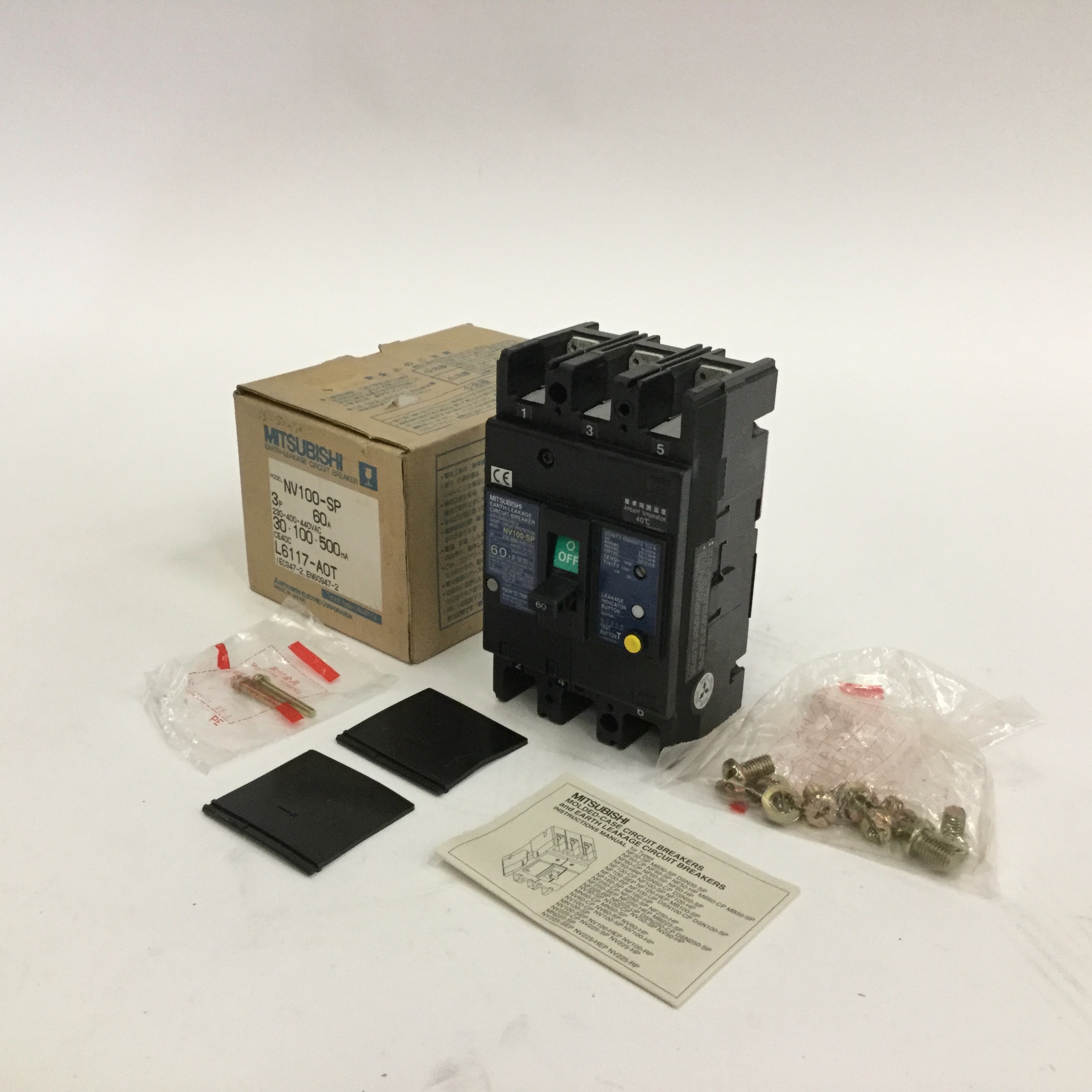 Mitsubishi NV100-SP Earth Leakage Circuit Breaker 60A 440VAC New NFP