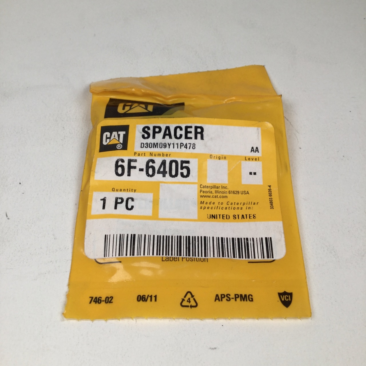 Caterpillar 6F-6405 Spacer NEW Factory packing Sealed