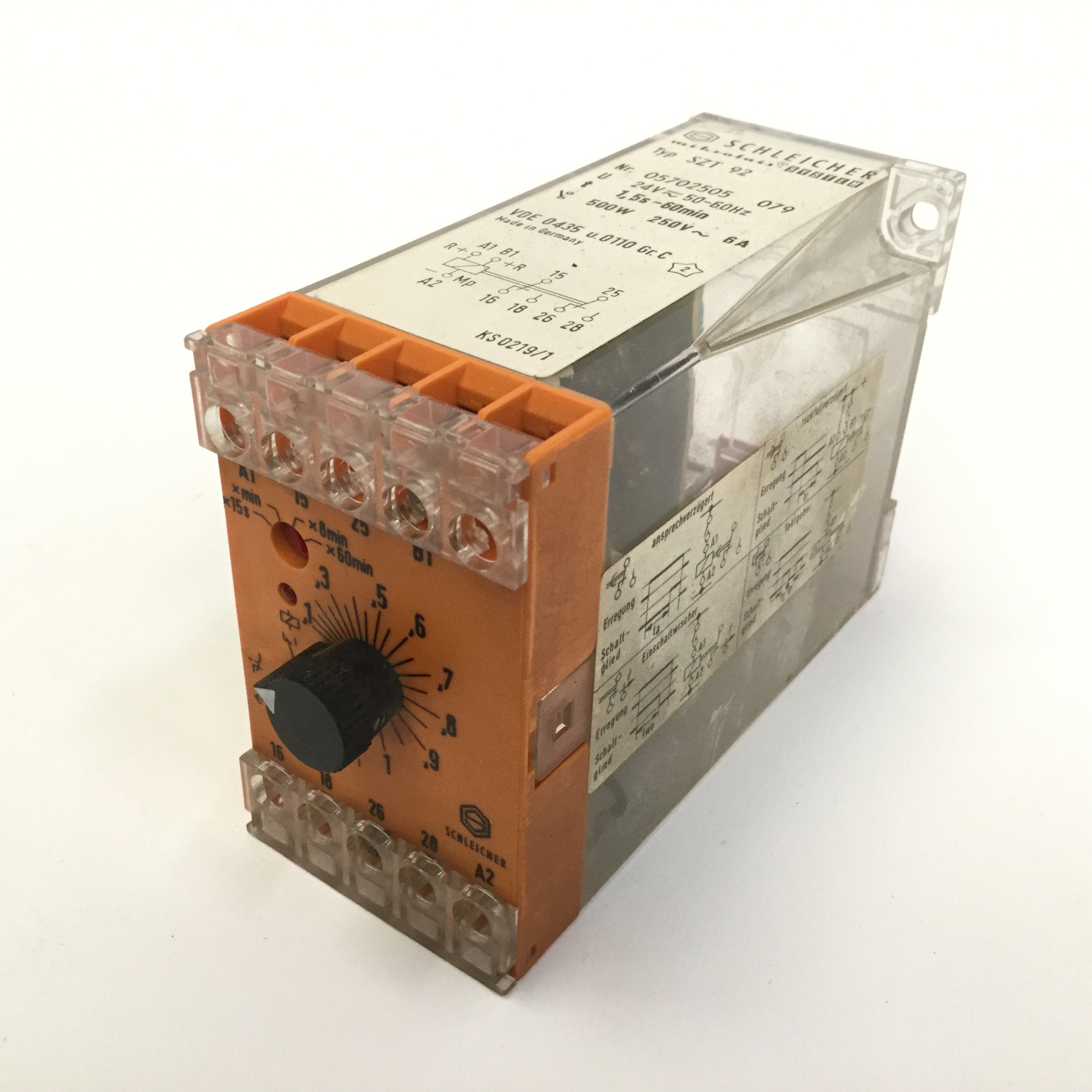 Schleicher SZT92 Relais Mikrolais System 500W 250V 6A New NMP