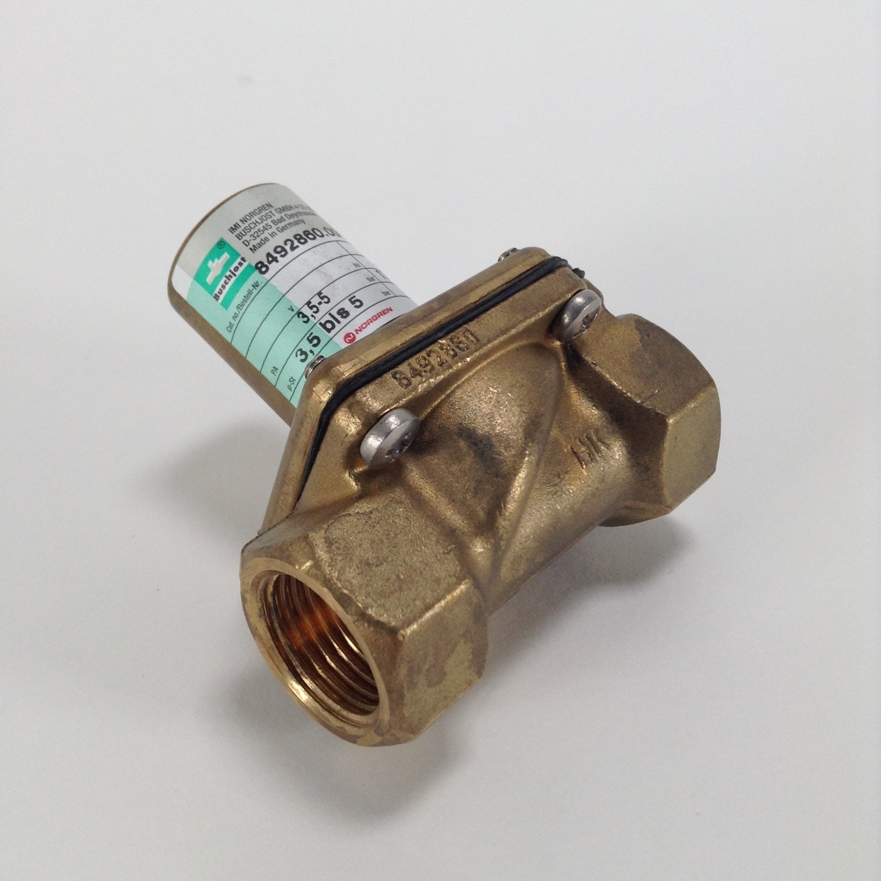 Norgren 8492860.0000.00000 Articulated Pipe Valve Ventil New NMP