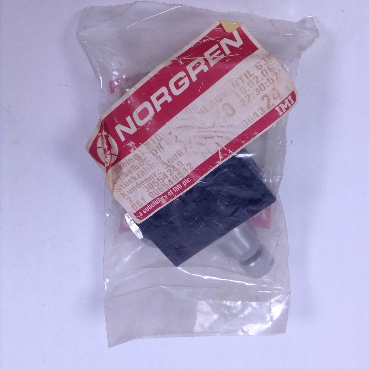 Norgren T1000C3800 Non Return Valve Rückslagventil NFP Sealed