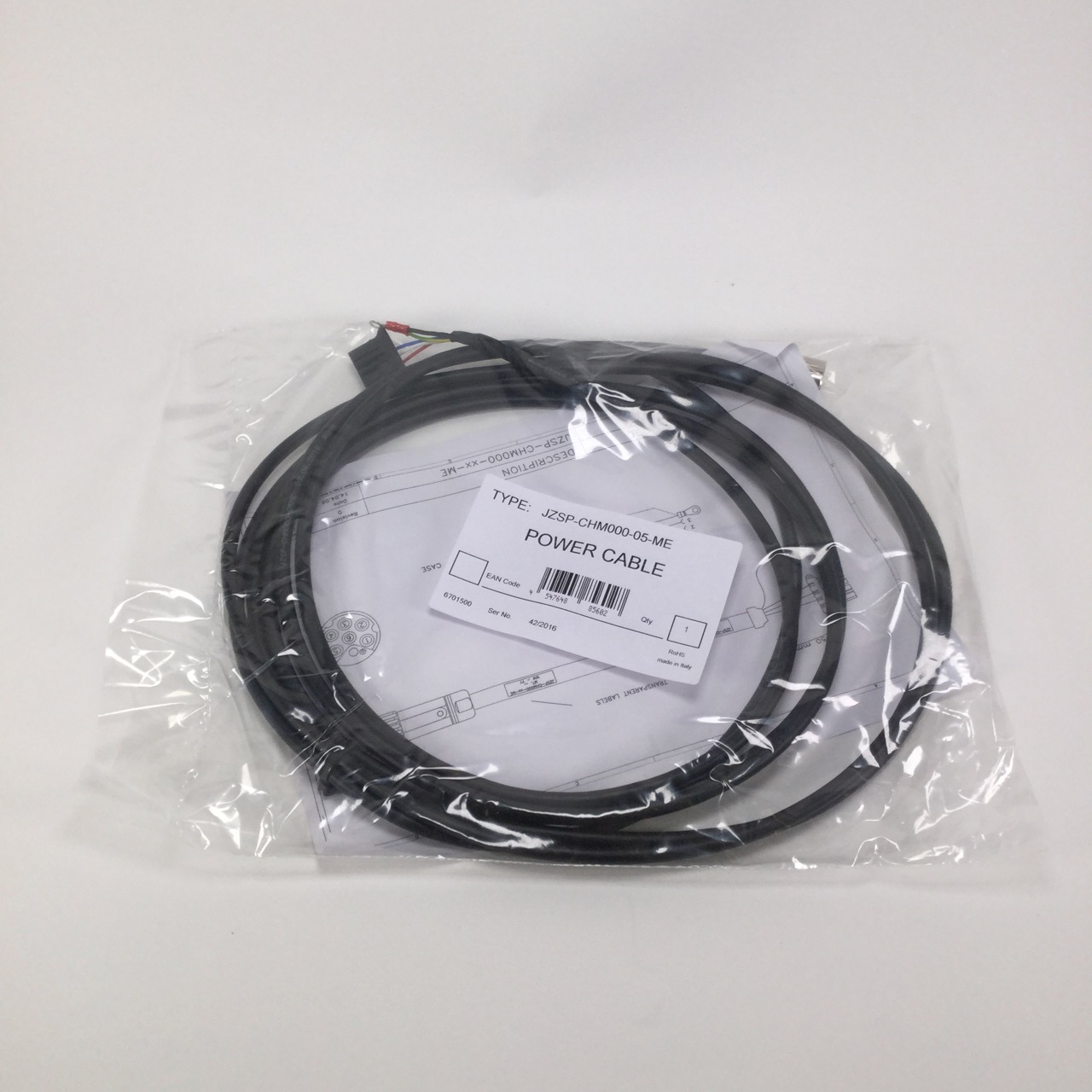 Omron JZSP-CHM000-05-ME Power Cable New NFP Sealed