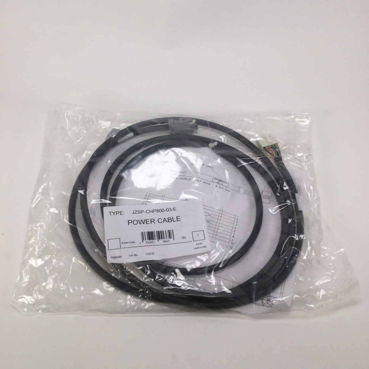 Omron JZSP-CHP800-03-E Power Cable New NFP Sealed