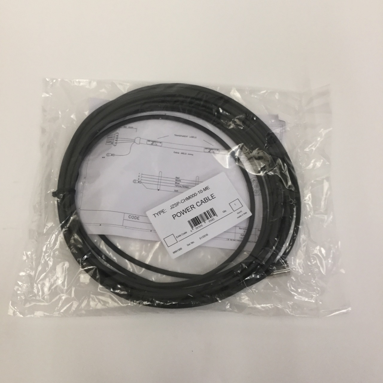 Omron JZSP-CHM000-10-ME Power Cable New NFP Sealed