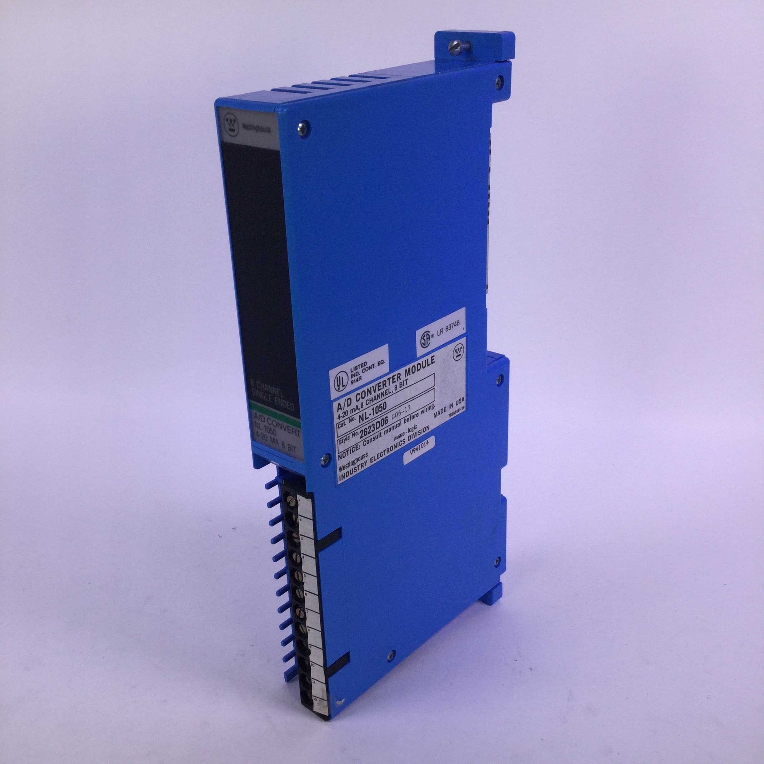 Westinghouse NL-1050 A/D converter module 8 channel 8 BIT UMP