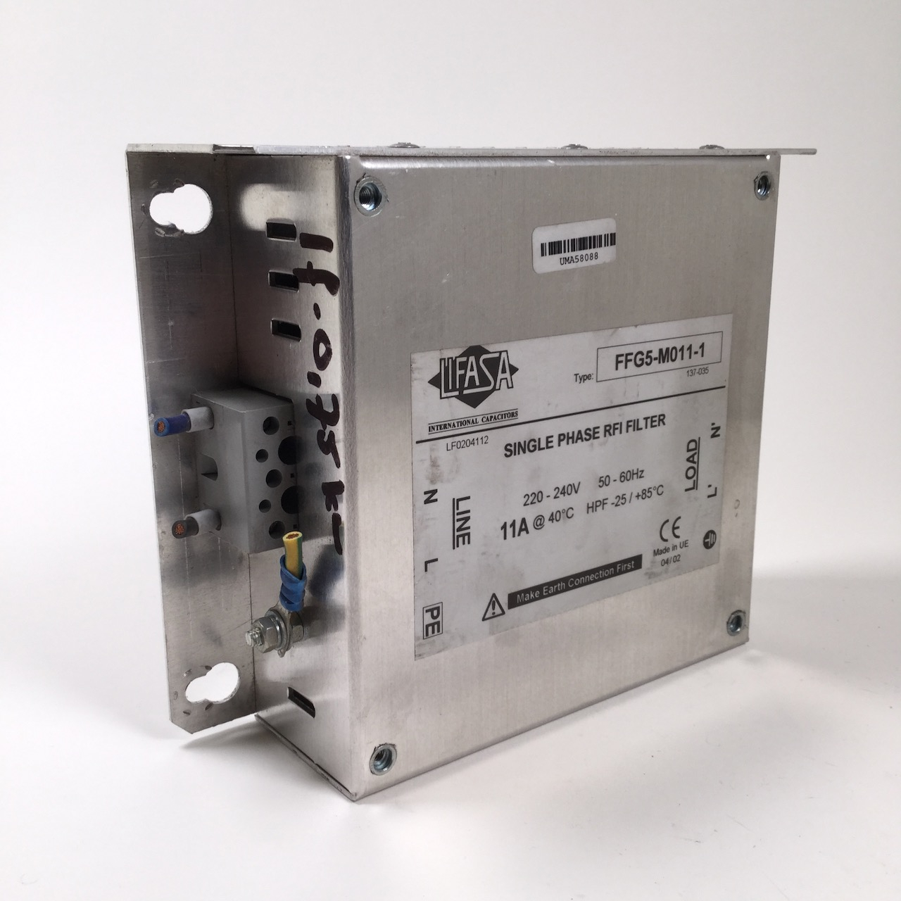 Lifasa FFG5-M011-1 Single phase RFI filter Used UMP