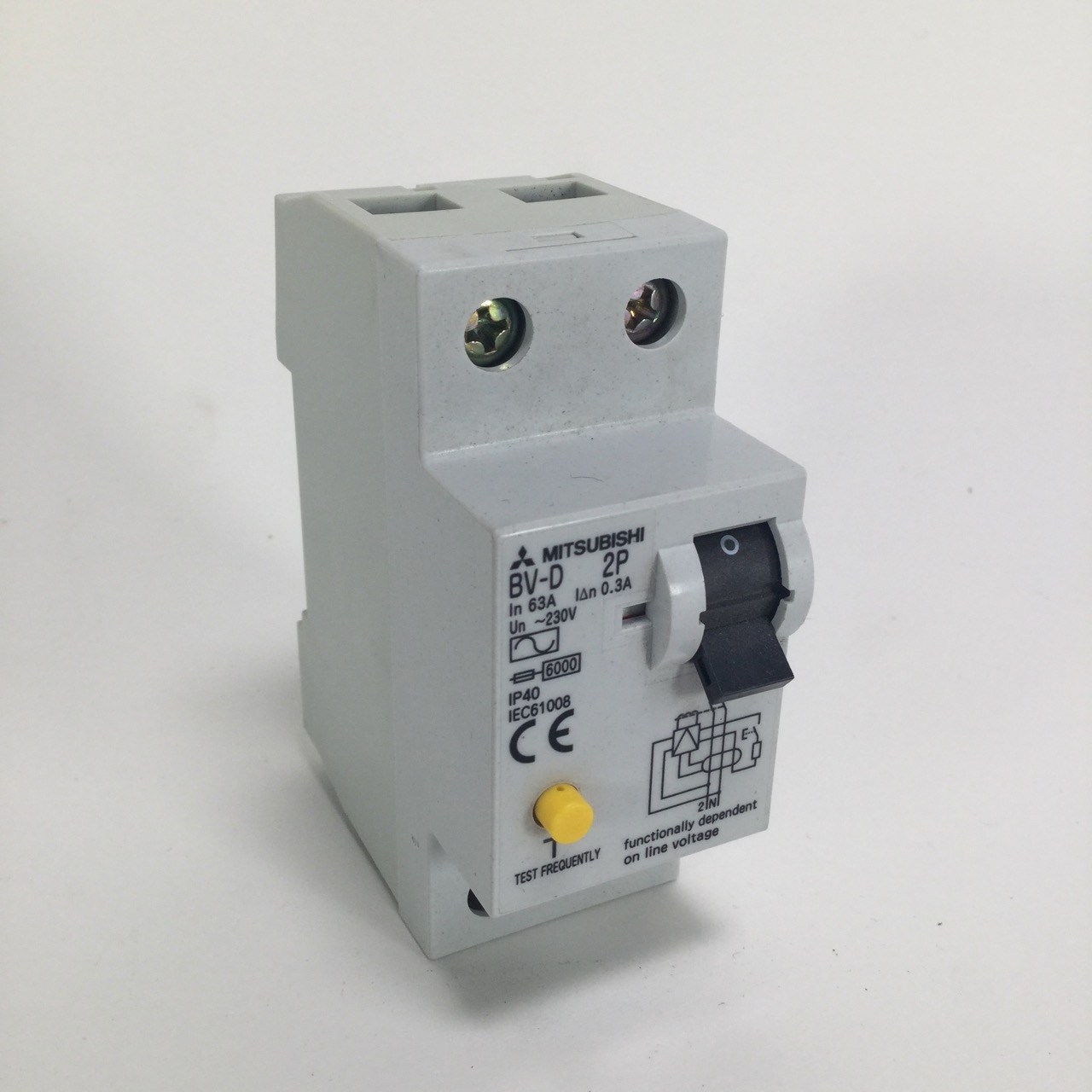 Mitsubishi BV- 2P 300mA 63A Circuit Breaker schutzschalter New NFP (6pieces)