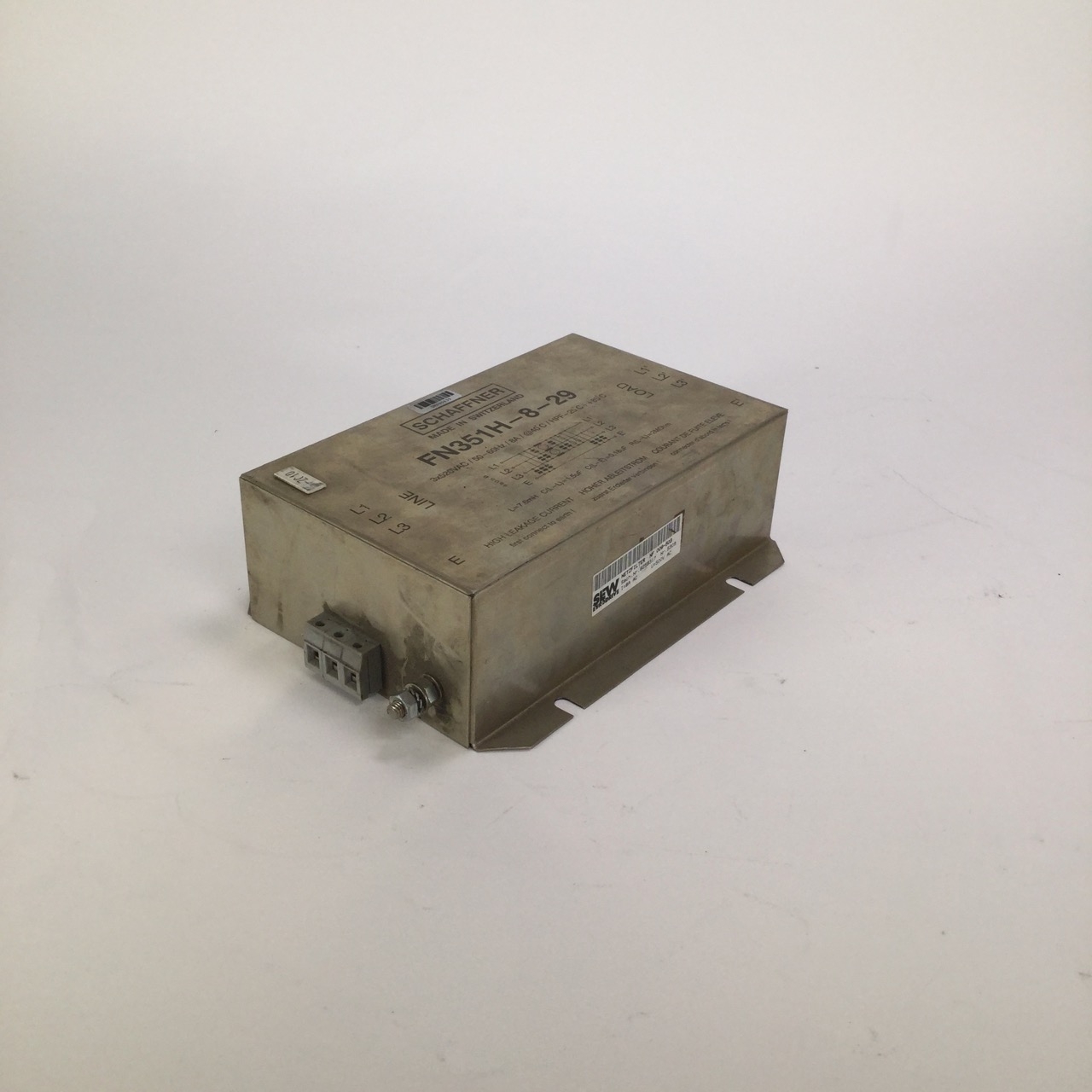 Schaffner FN351H-8 29 Power line filter netzfilter 3x520Vac 8A Used UMP