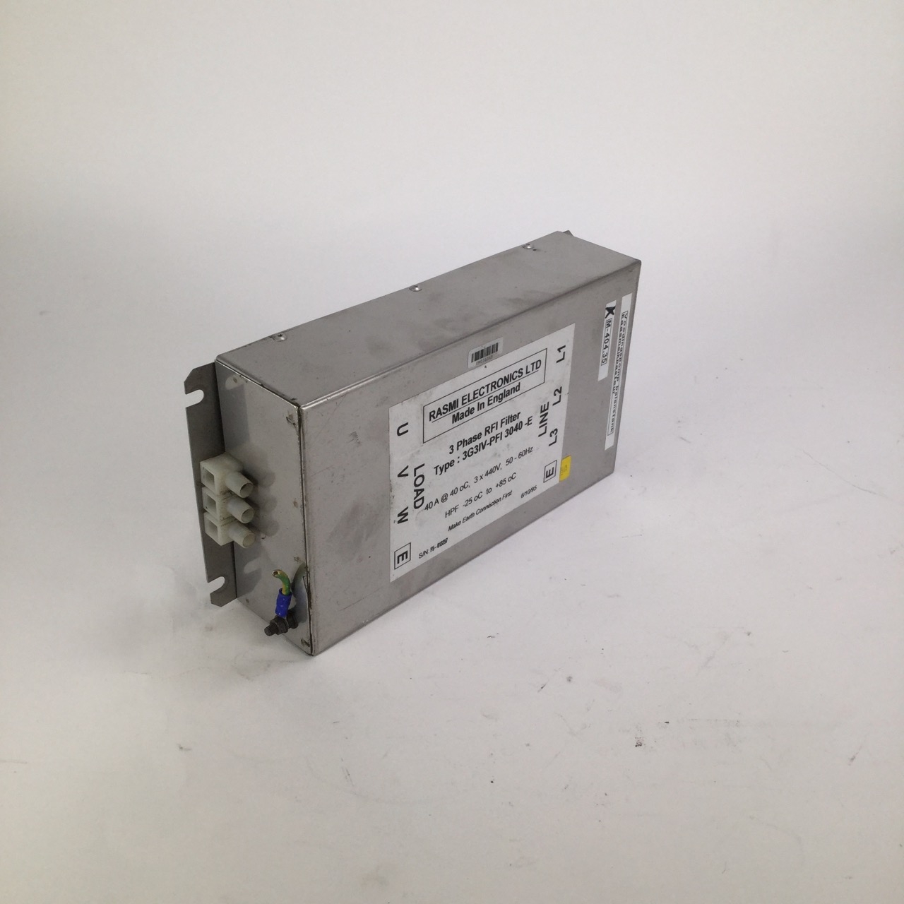 Rasmi Electronics 3G3IV-PFI 3040-E RFI power line filter 40A 3x440V Used UMP