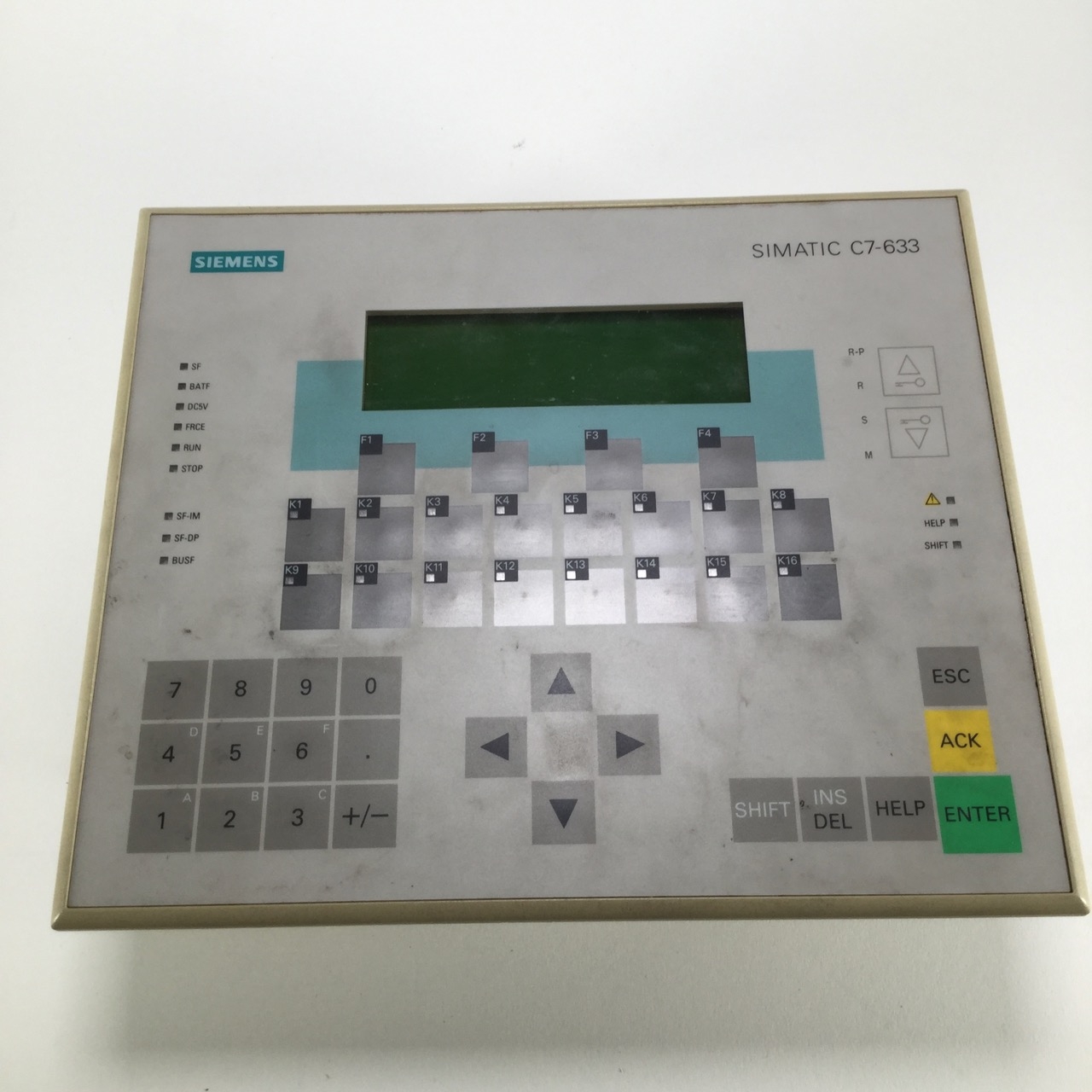 Siemens 6ES7633-2BF02-0AE3 Operator control Panel Simatic C7-633 DP Used UFP