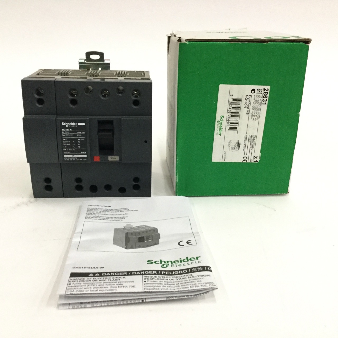 Schneider Electric 28631 Circuit breaker NG160N Compact NS New NFP