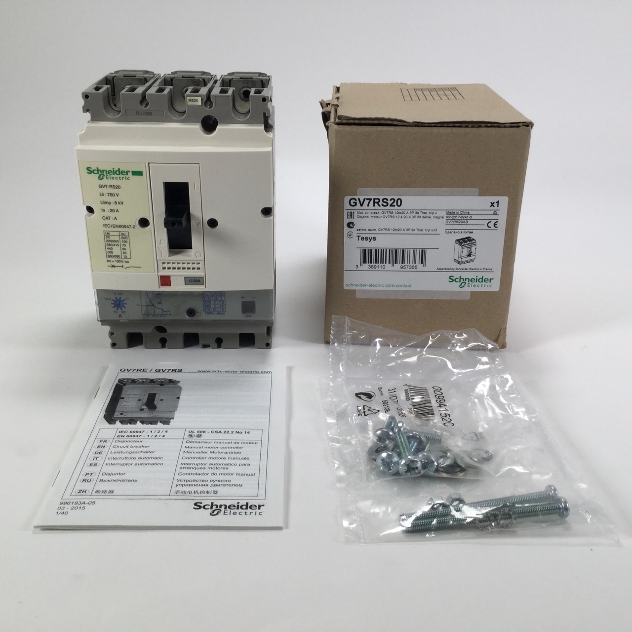 Schneider Electric GV7RS20 Motorschutzschalter motor circuit breaker New NFP