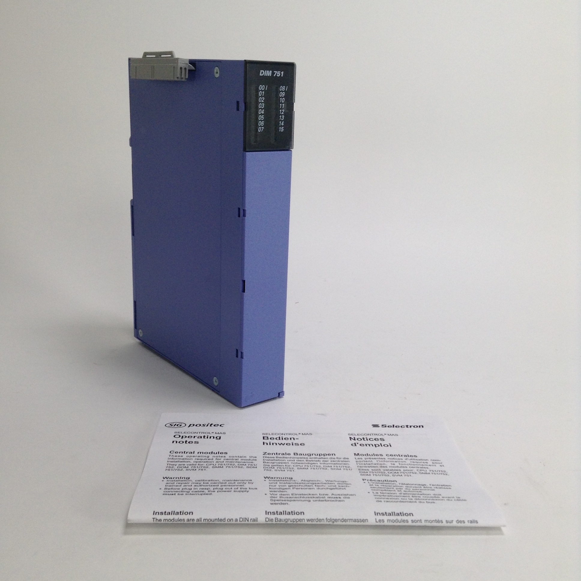 Selectron DIM751 SIG Positec Digital Input module DIM 751 NEW NFP