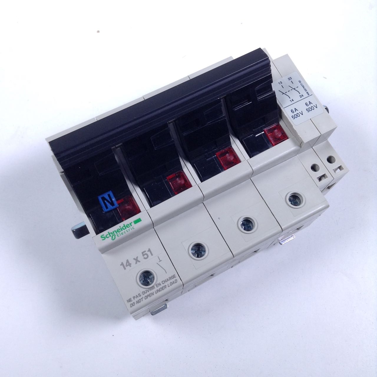 Porte-fusible Isolateur Telemecanique Schneider GK1-EM - 40-50A, 90V - Neuf Sous Blister