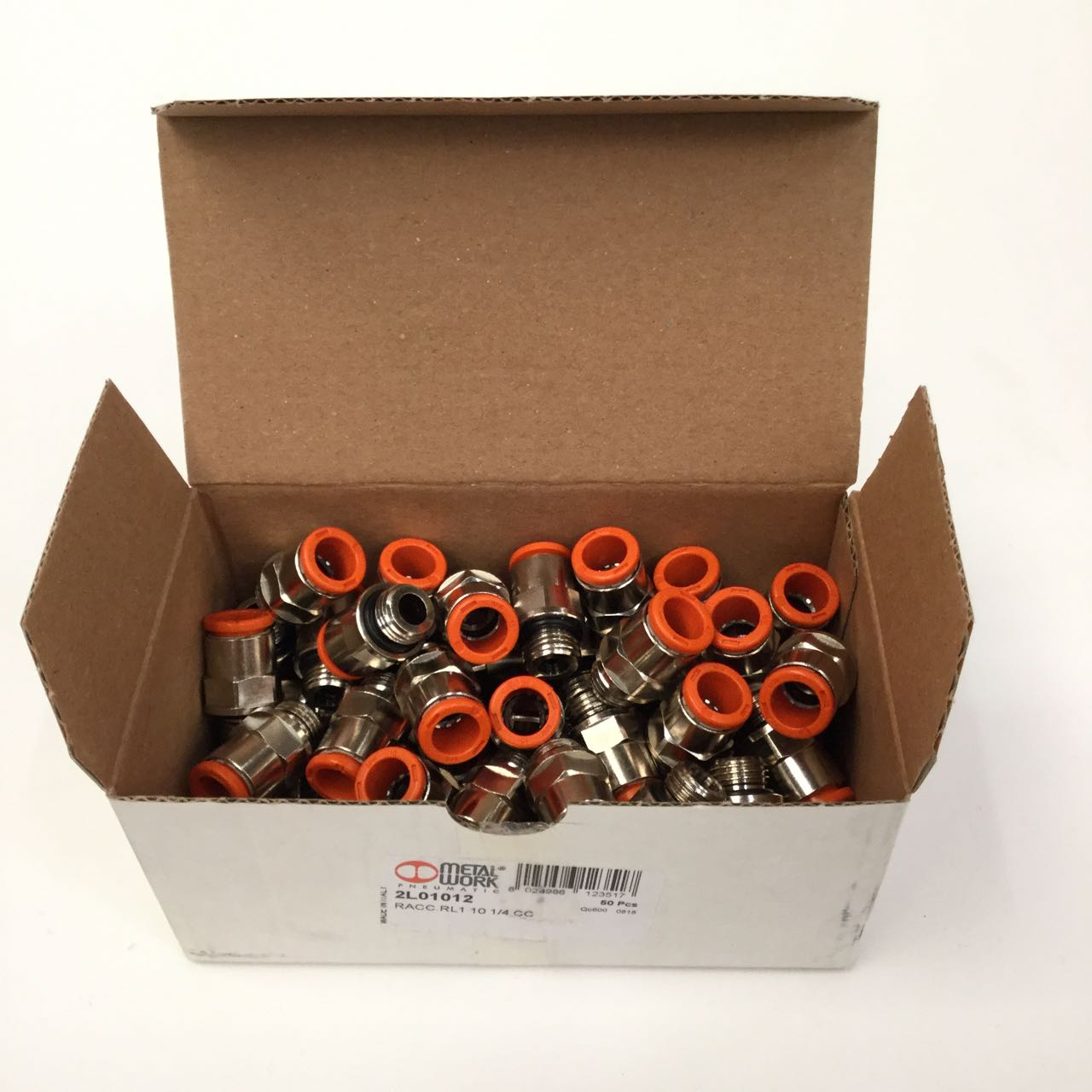 Metal Work 2L01012 Push in Coupler Zylindrische Rohr New NFP (50pieces)