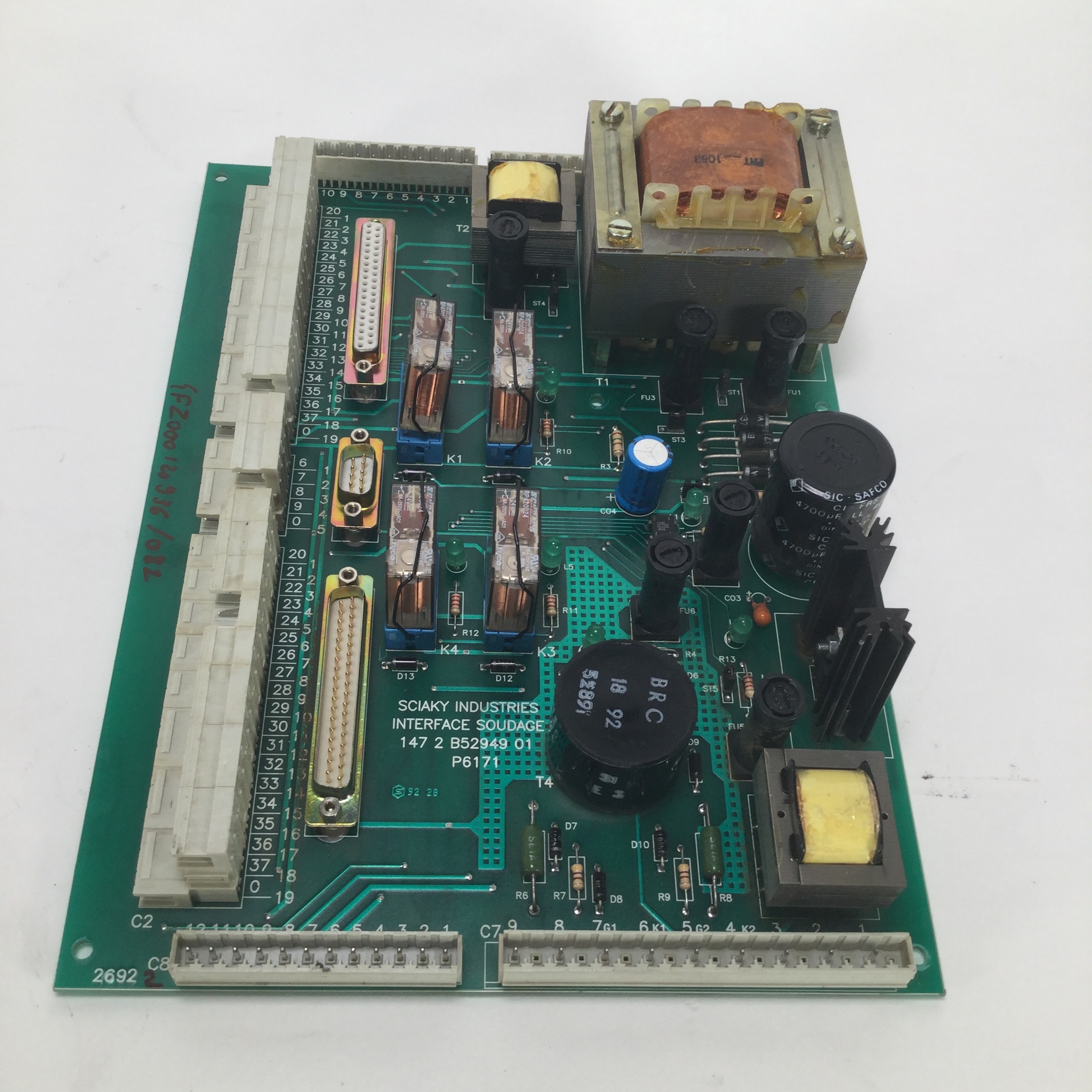 Sciaky Industries 147 2 B52949 01 Interface soudage board card P16171 Used UMP