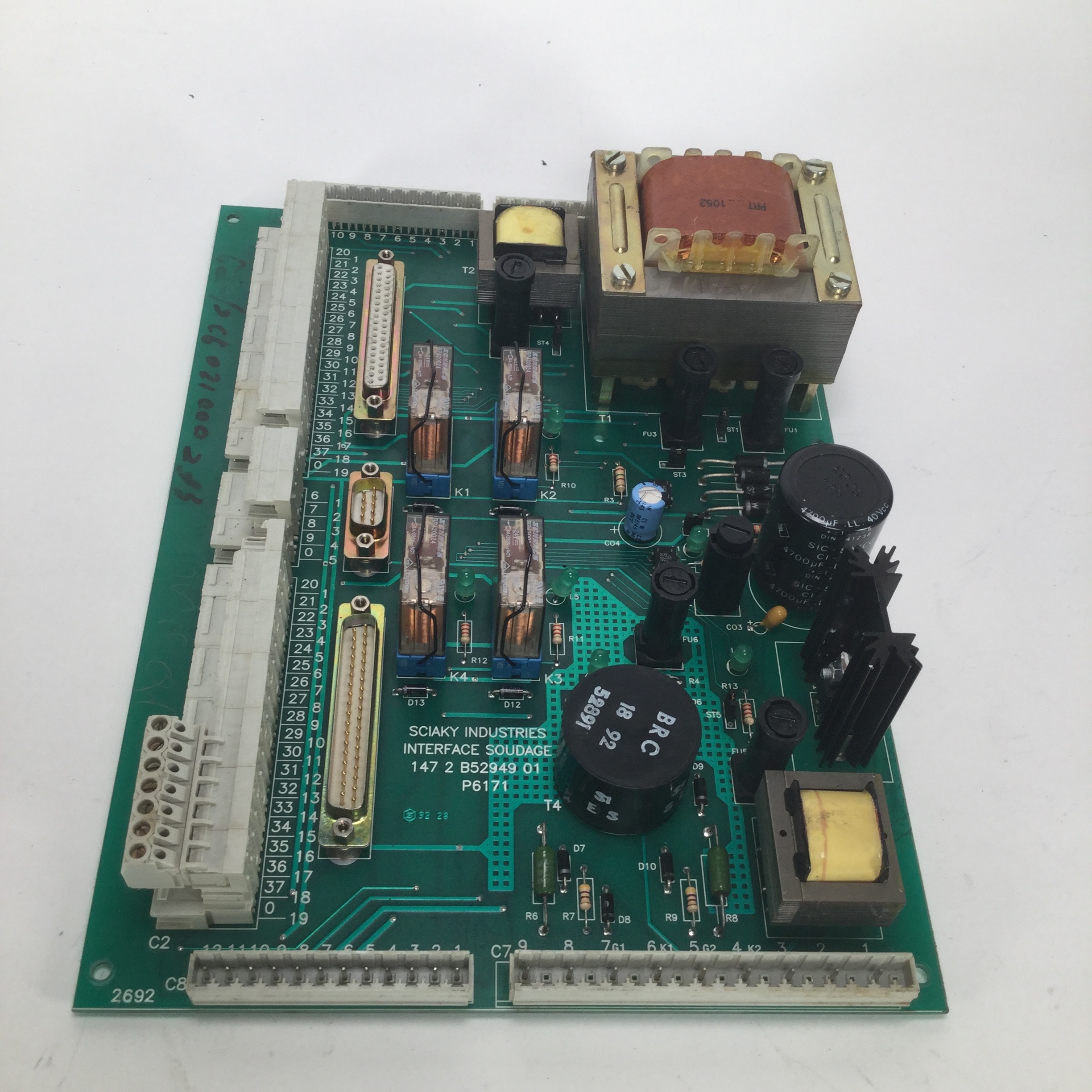 Sciaky Industries 1472B5294901 Interface soudage plc board card Used UMP