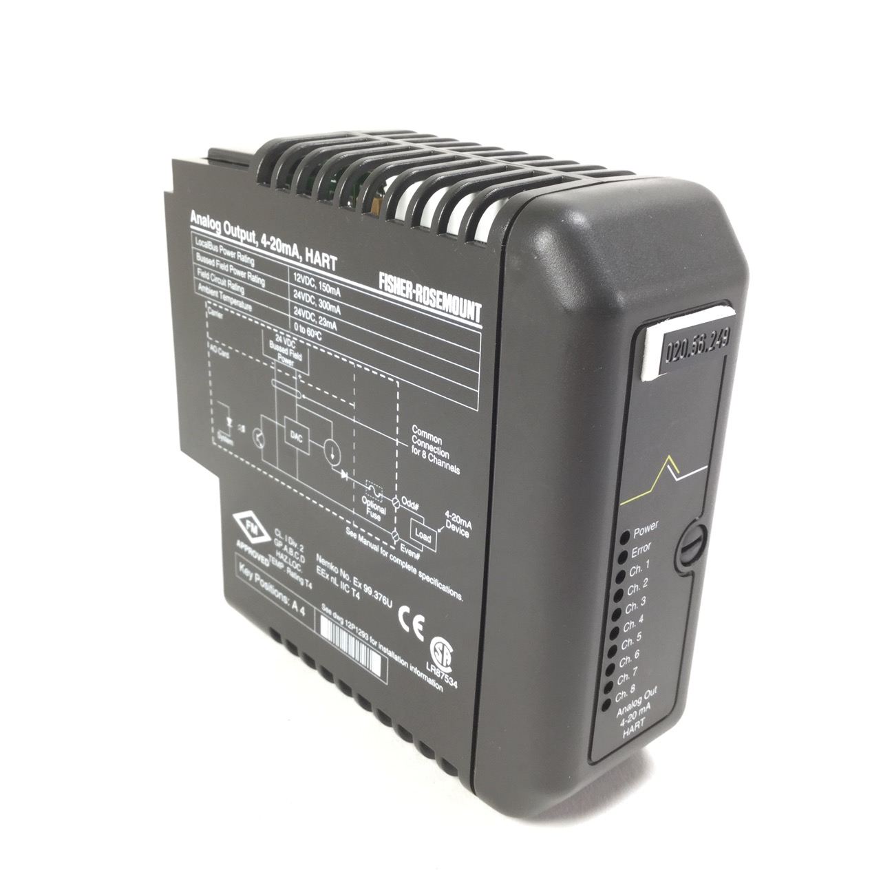 Fisher-Rosemount Systems 12P0682X052 Analog output module KJ3002X1-BE1 Used UMP