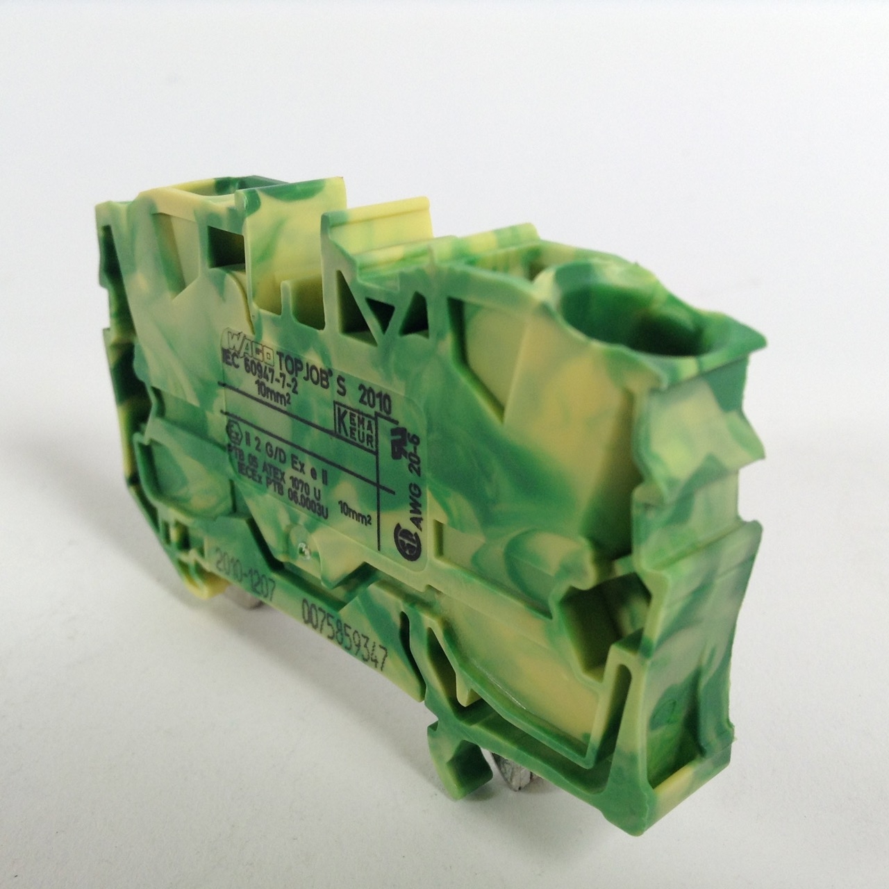 Wago 2010-1207 2-conductor ground terminal block New NFP Sealed (25pieces)