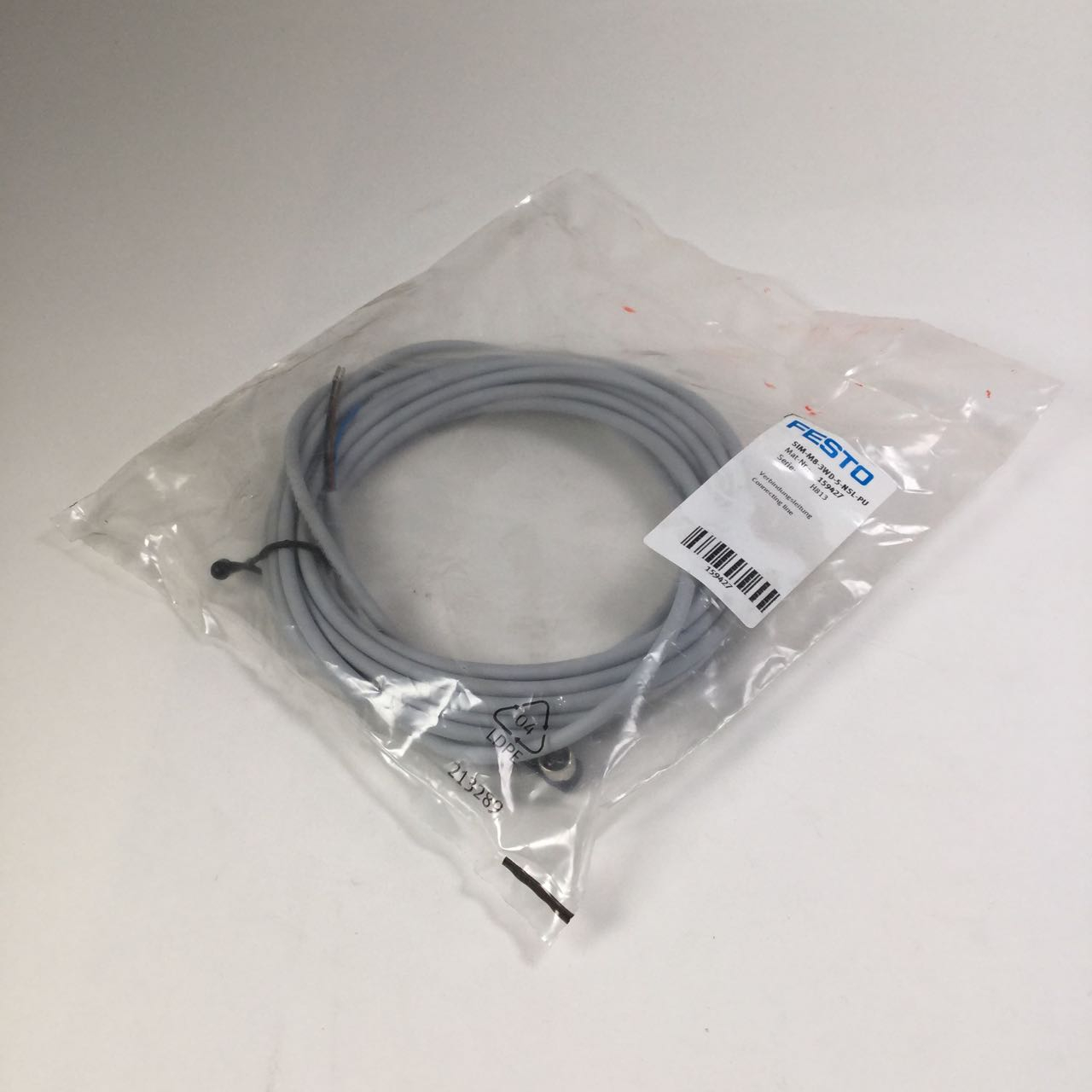 Festo SIM-M8-3WD-5-NSL-PU Connecting Cable 159427 New NFP Sealed