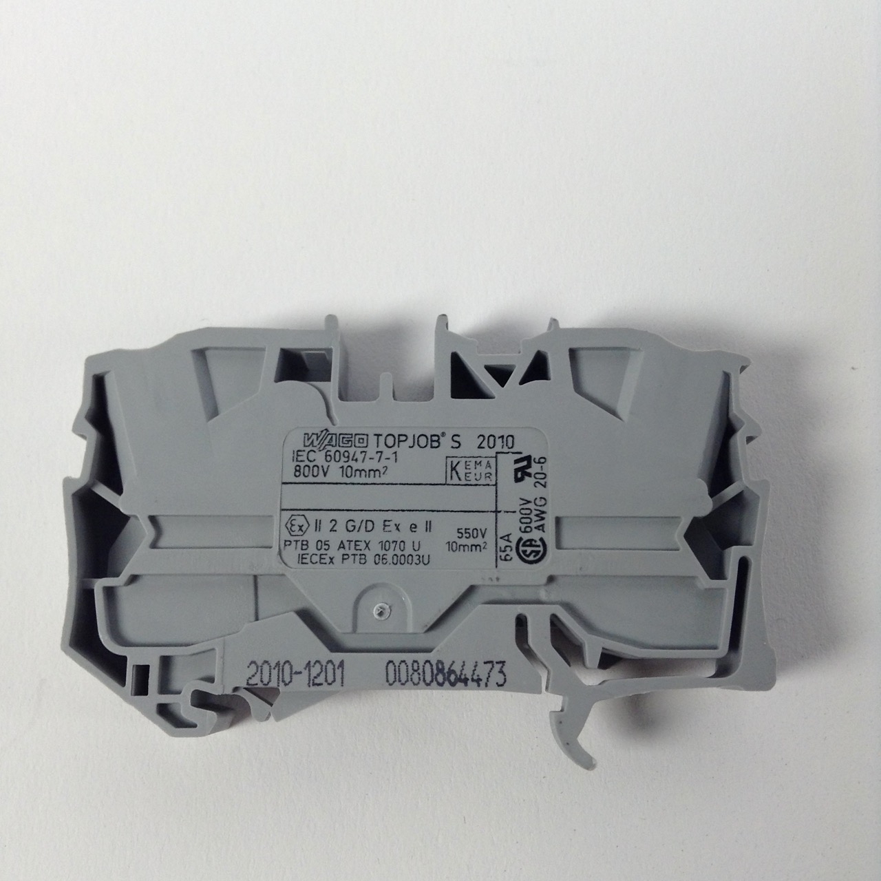 Wago 2010-1201 2-conductor through terminal block New NFP Sealed (25pieces)