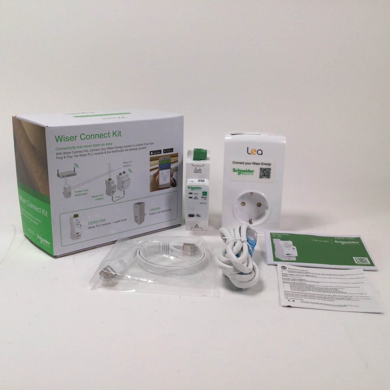 Schneider Electric EER31710 Wiser Connect Kit Power line carries +socket New NFP