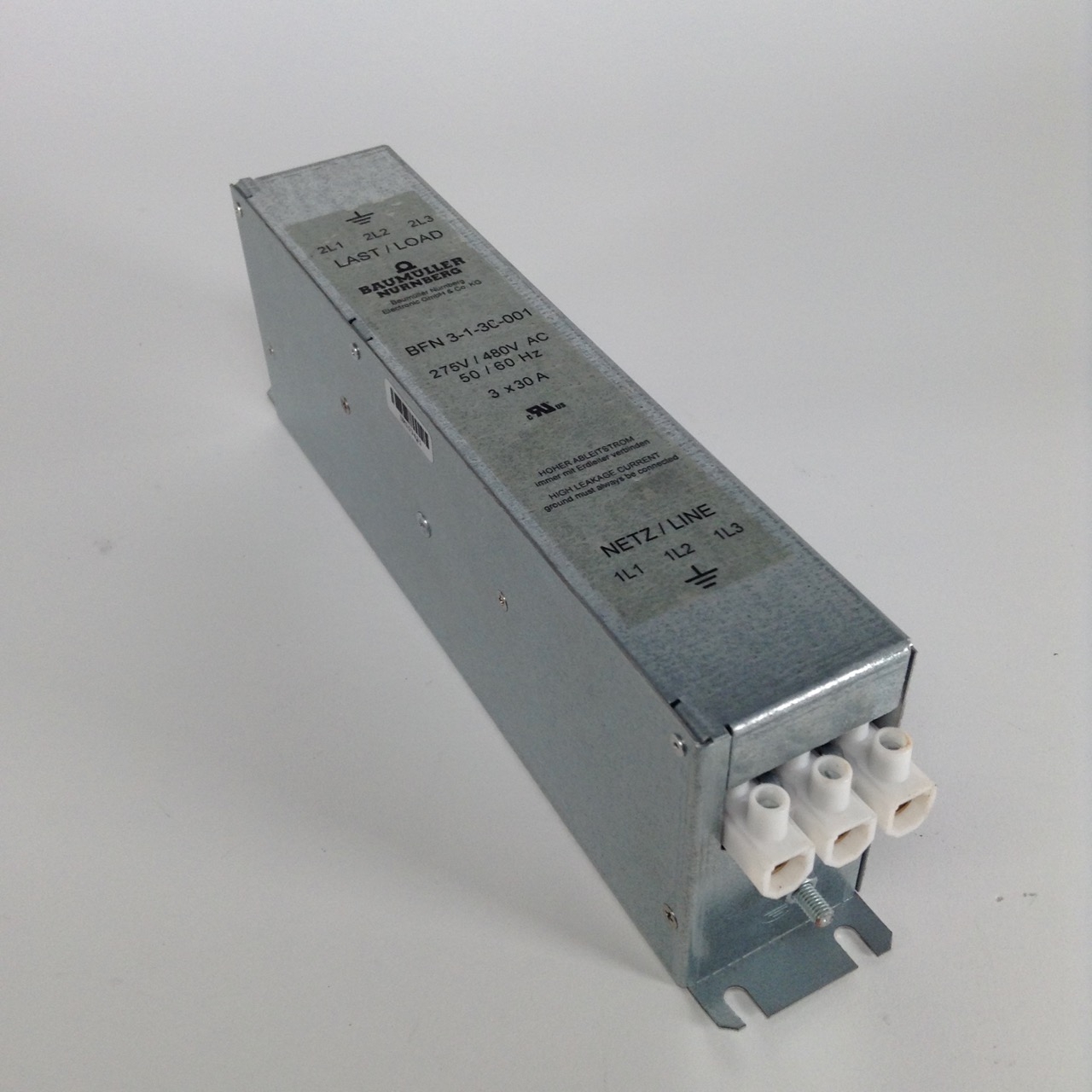 Baumuller BFN3-1-30-001 Line Filter Netzfilter BFN3 1 30 001 Used UMP