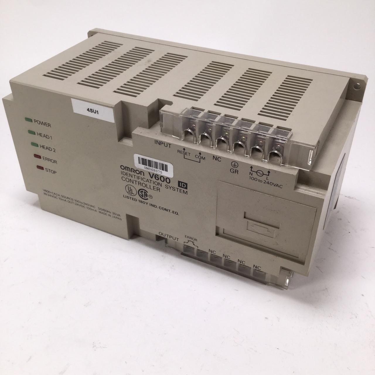 Omron V600-CA2A Identification System Controller Used UMP