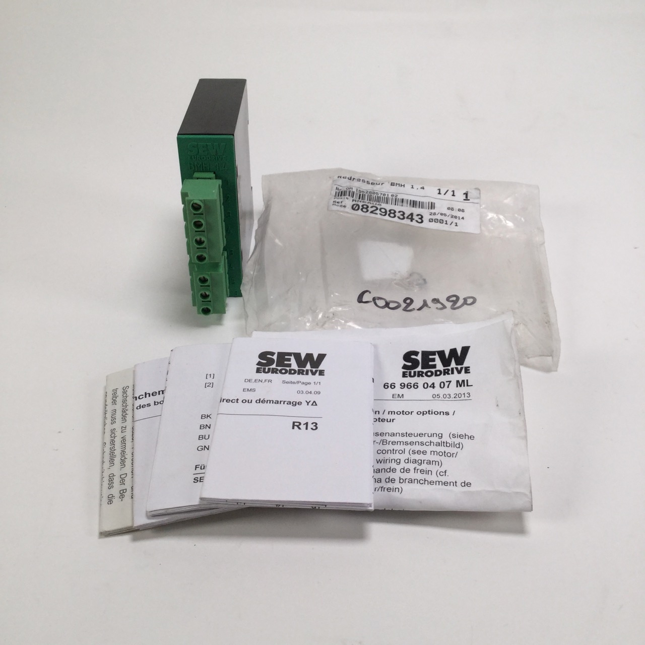 Sew Eurodrive 08298343 Rectifier Unit BMH 1,4 New NFP