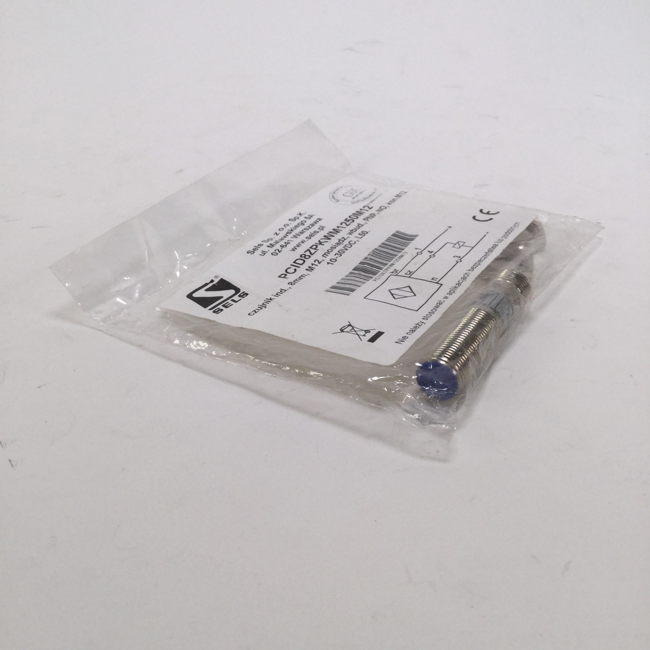 Sels PCID8ZPKWM1250M12 Inductive Sensor 8mm New NFP Sealed