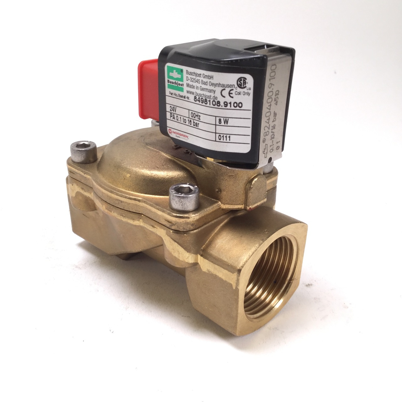 Buschjost 8498108.9100 Valve Ventil 1-16 Bar New NMP