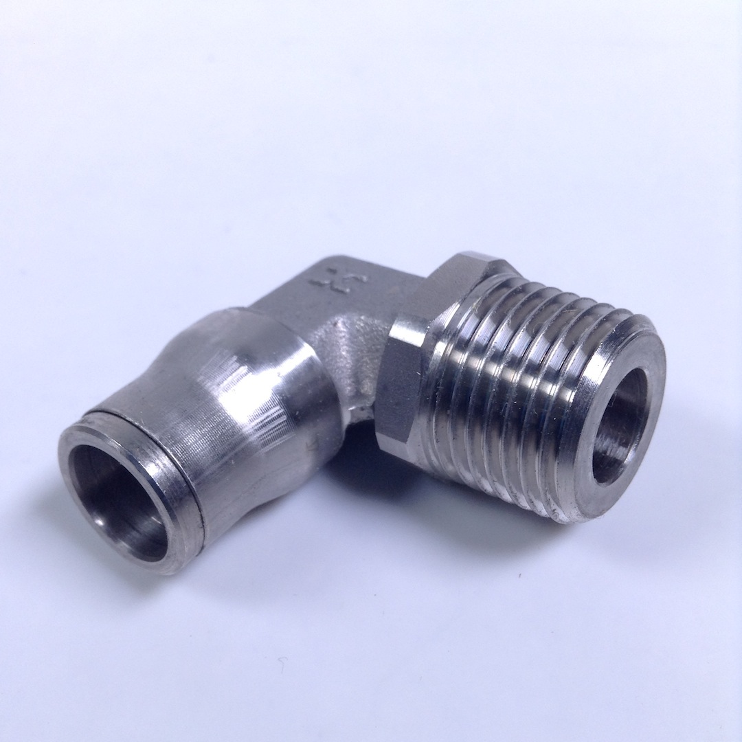 Legris 38891221 Knee Screw / Plug-in stainless 12mmxR1/2Inch NFP