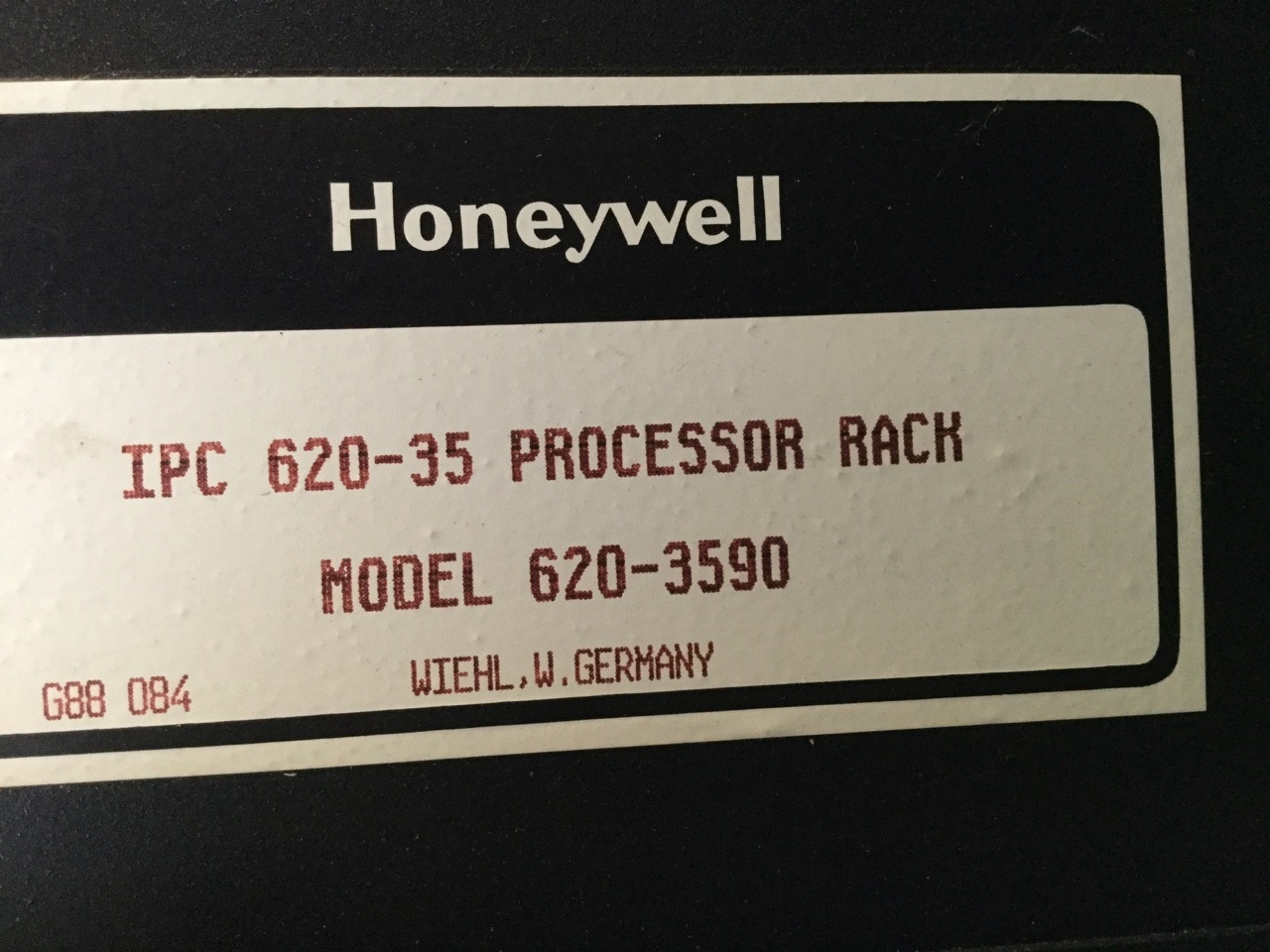 Honeywell 620-3590 IPC 620-35 Processor Rack Used UMP *