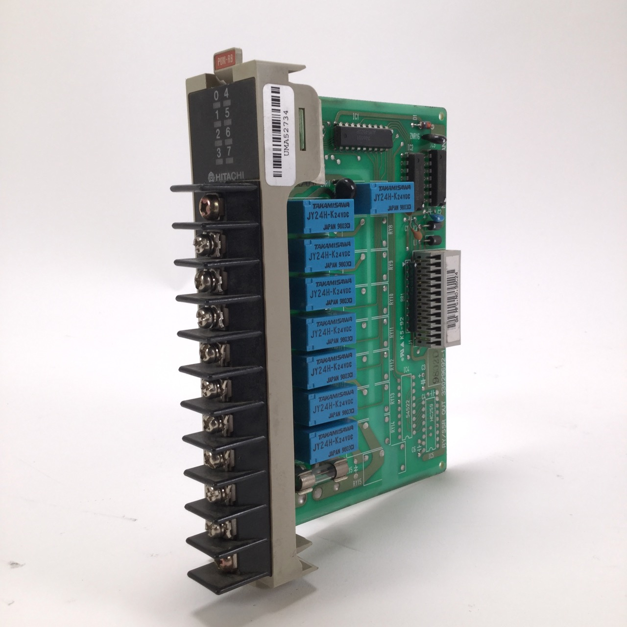 Hitachi POM-RB Relay Output Module Relaisausgangsmodul Used UMP