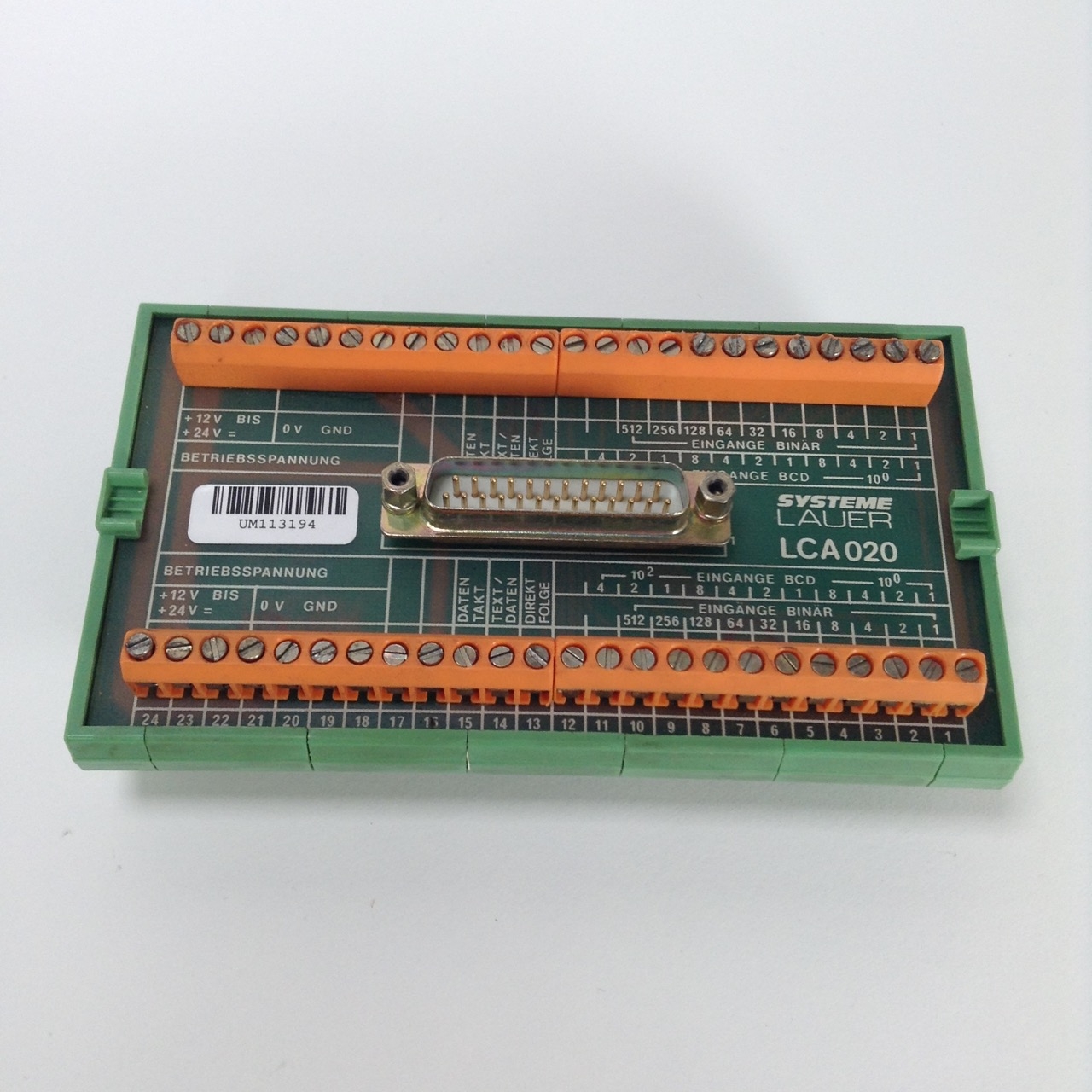 Systeme Lauer LCA-020 Industrial adapter +12V LCA 020 Used UMP