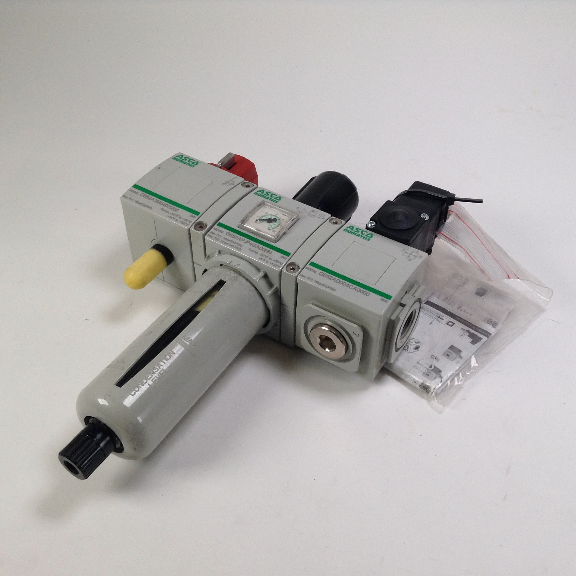 Asco Numatics G652ASLC0000A00 Aventics Air prep Valve Used UMP