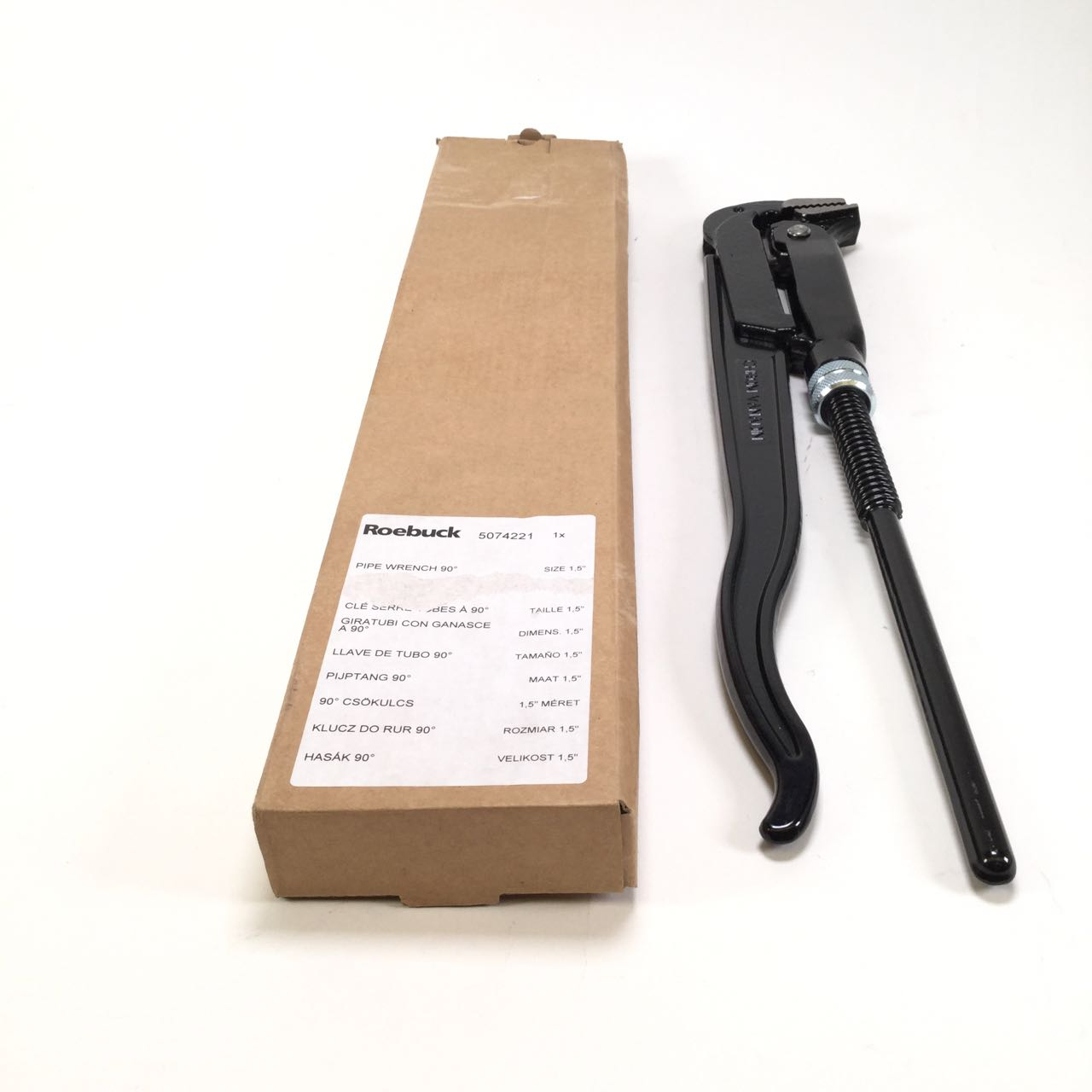 Roebuck 5074221 Pipe wrench 90 degree size New NFP