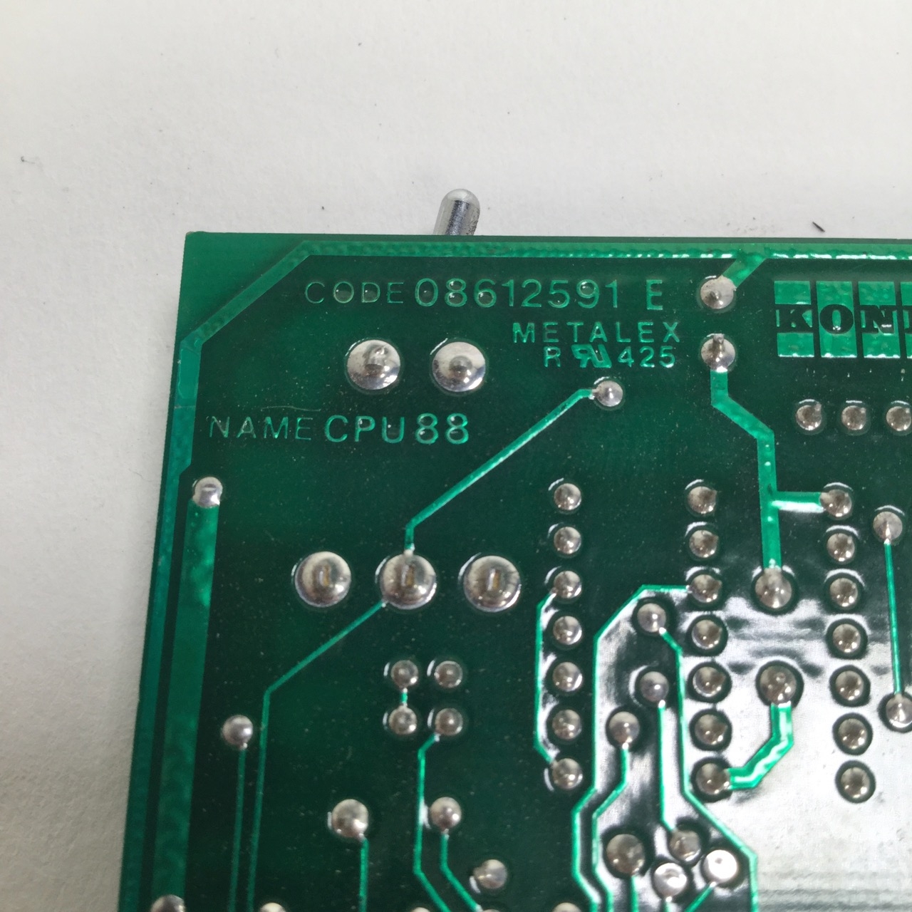 Kone Instrument Division CPU-88 08612591 E PLC Board UMP