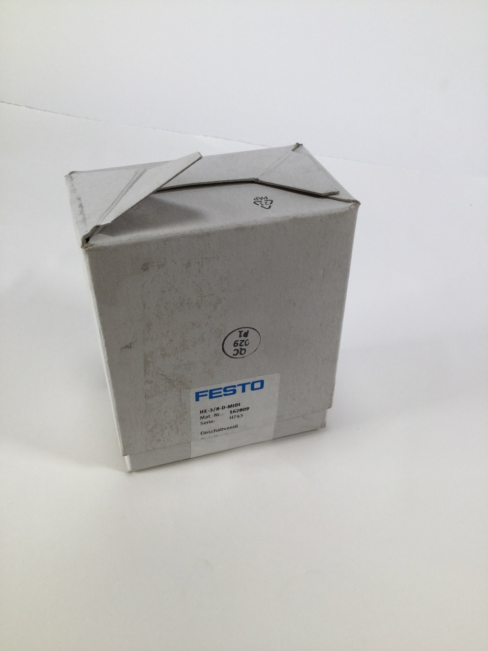 Festo HE-3/8-D-MIDI Einschaltventil On/Off Valve 1628090 H743 New NFP Sealed